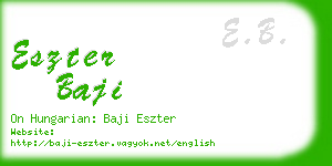 eszter baji business card